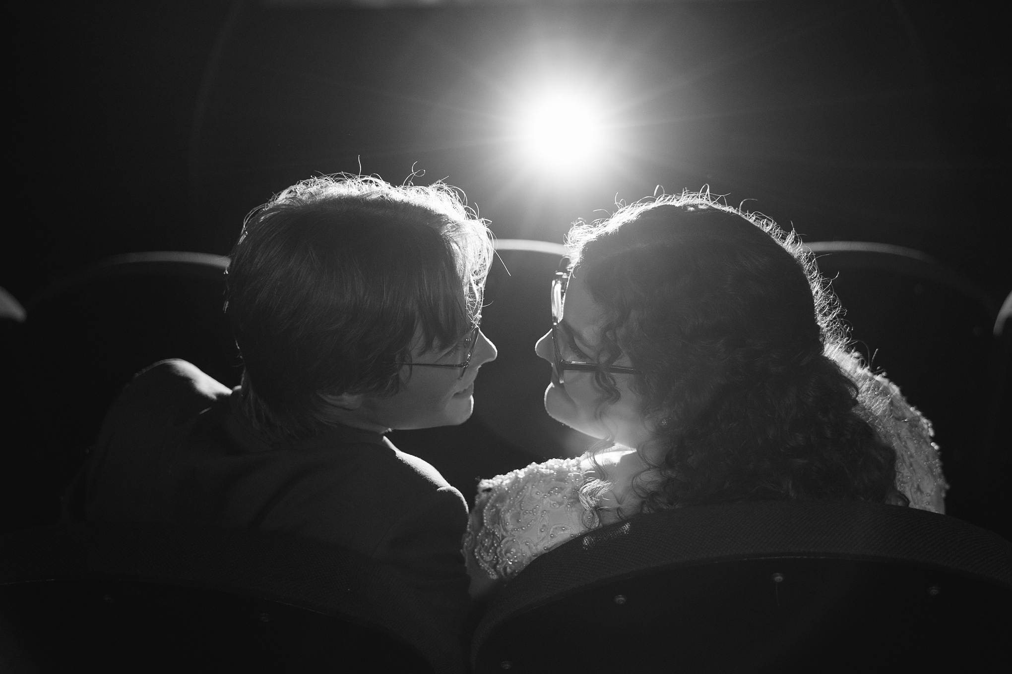 Cinematic Wedding Portraits at Orpheum Theatre Estevan 
