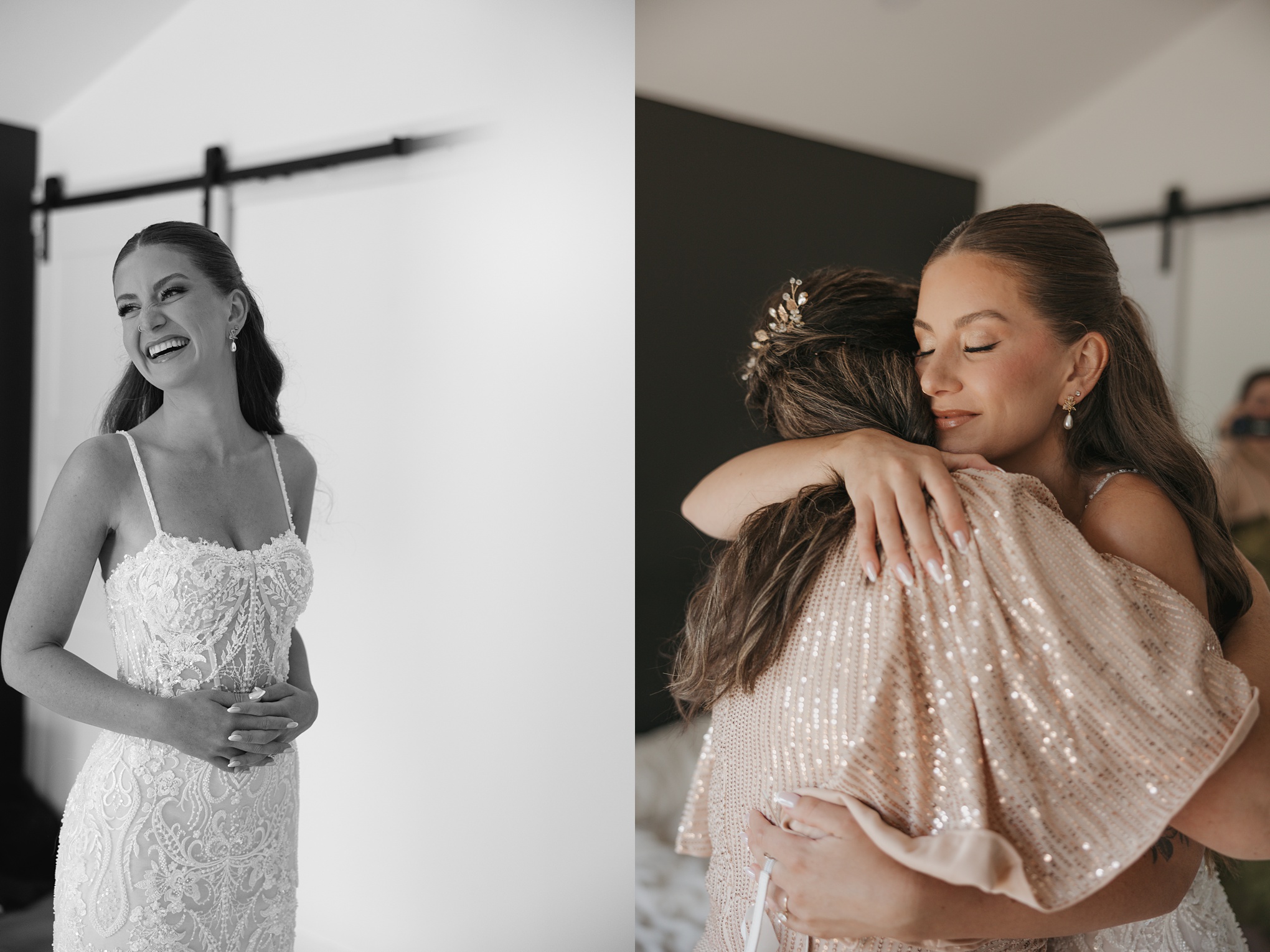 Romantic Black & White Saskatoon Wedding photos