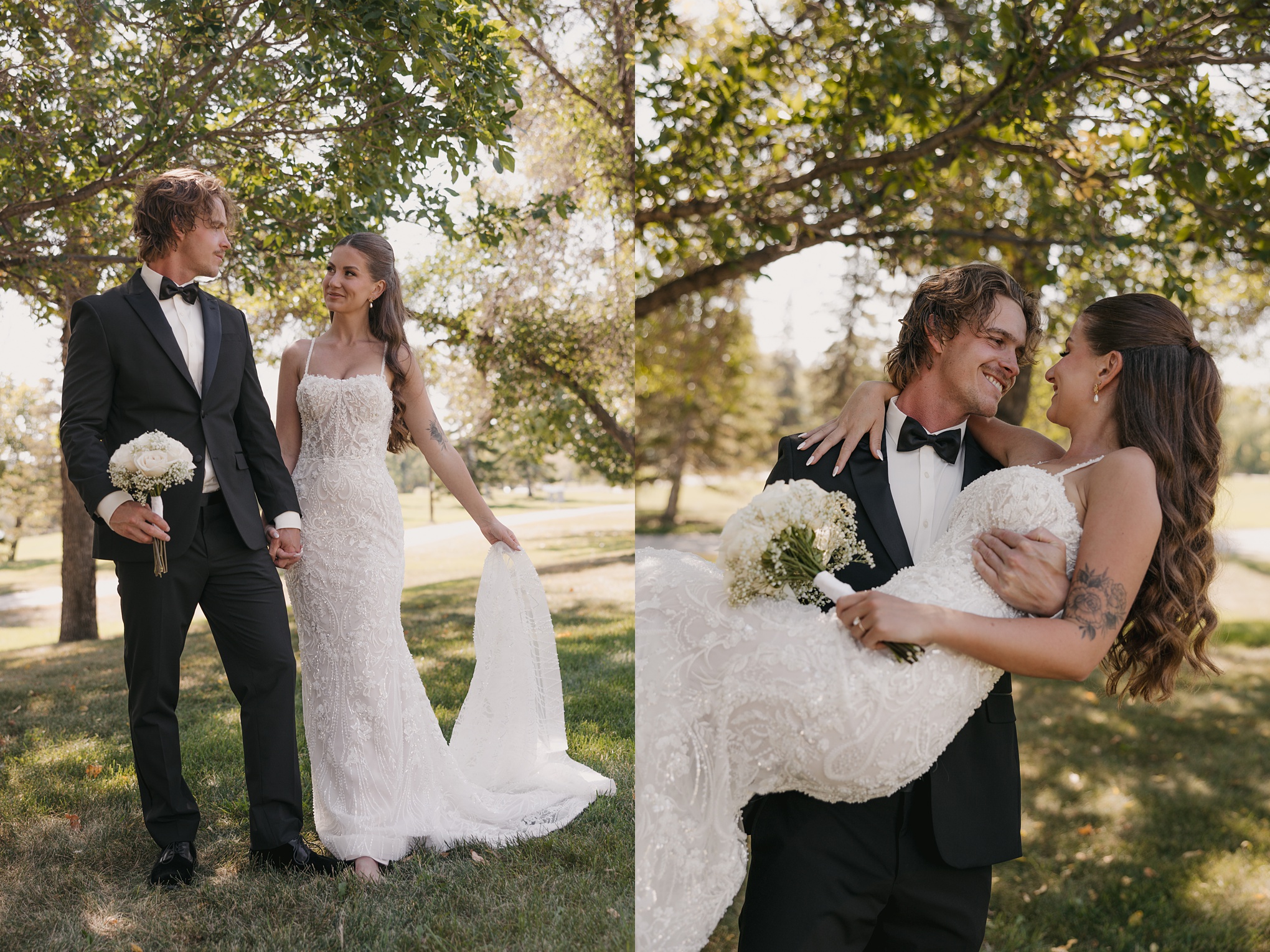 Romantic Black & White Wedding at Moon Lake Golf & Country Club 