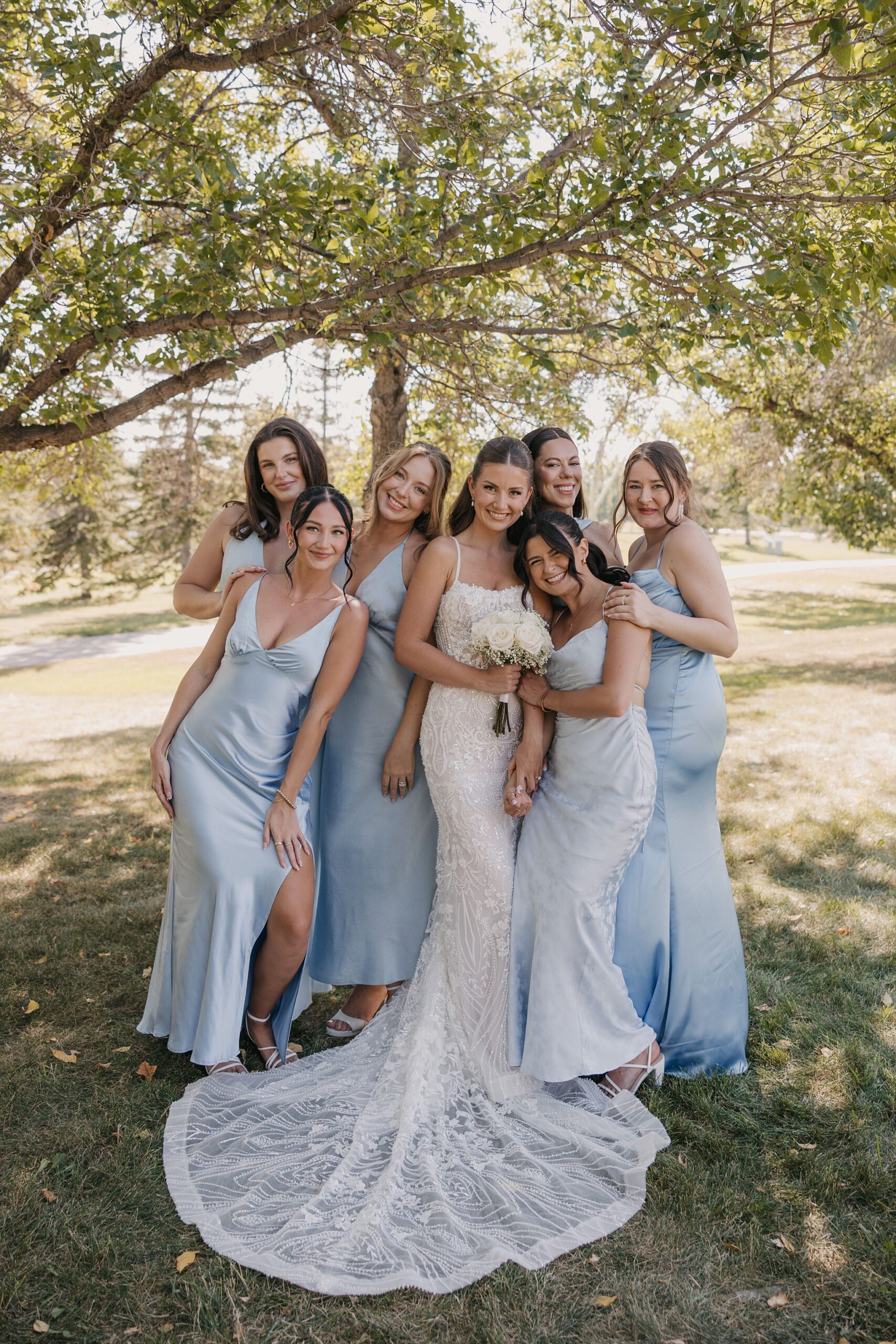 Something blue bridesmaids