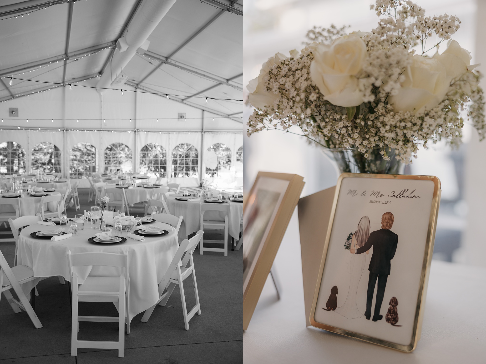Romantic Black & White Wedding at Moon Lake Golf & Country Club