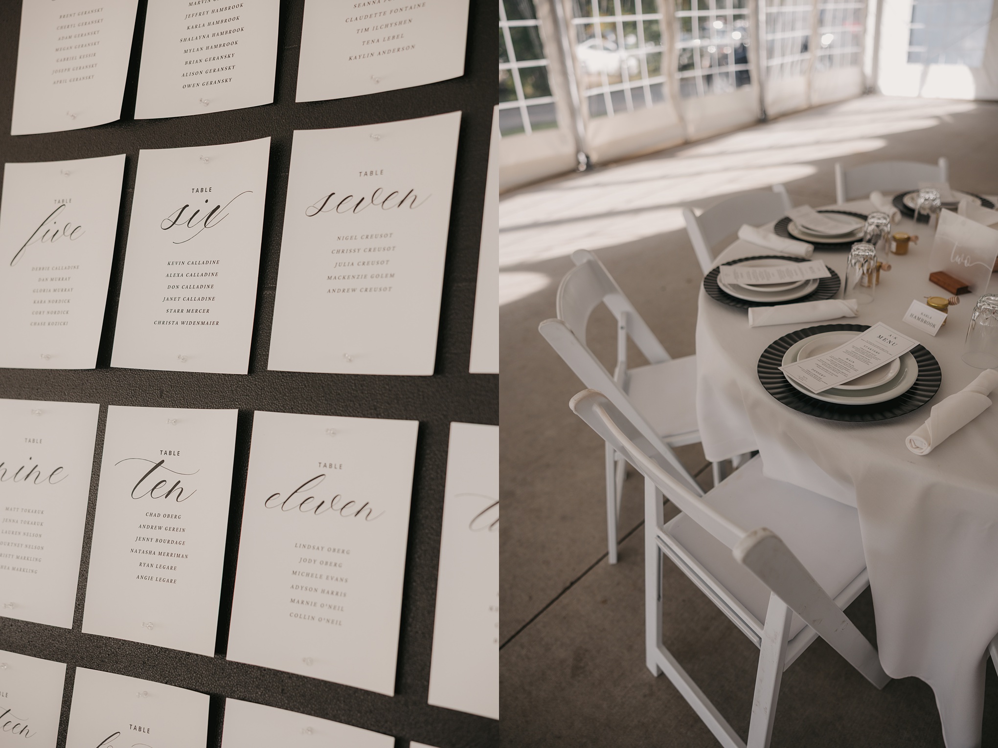 Romantic Black & White Wedding at Moon Lake Golf & Country Club