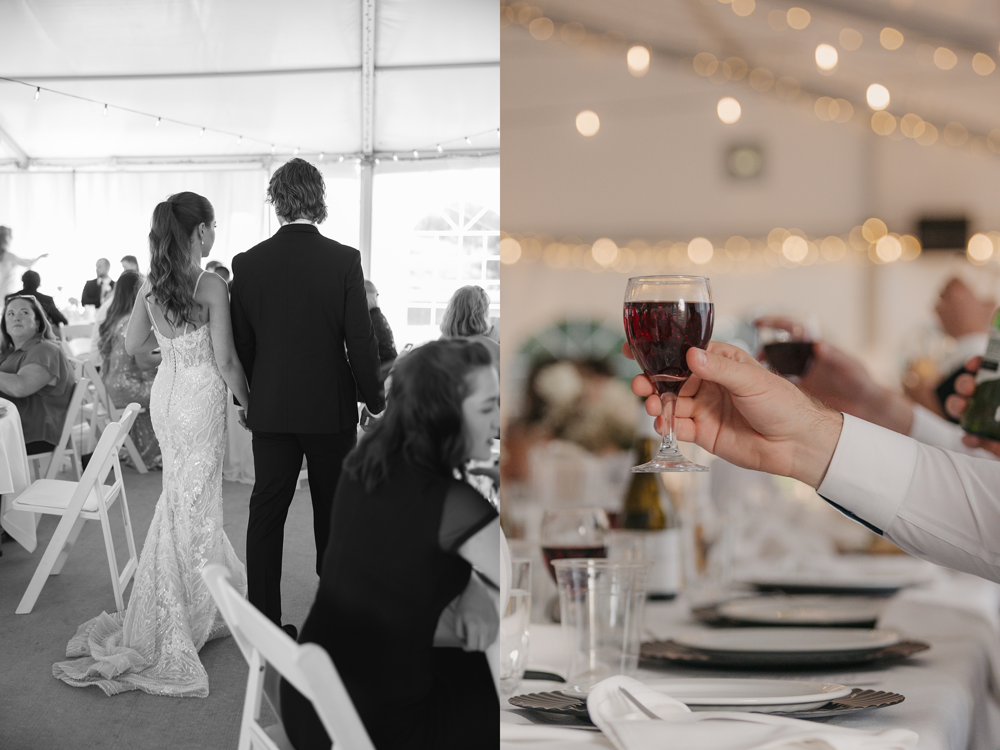 Romantic Black & White Wedding at Moon Lake Golf & Country Club