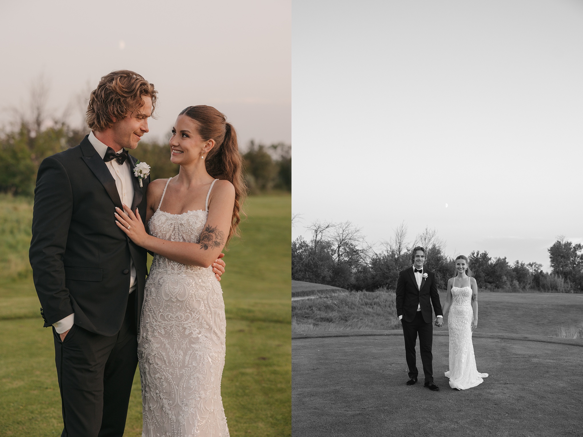 Romantic Black & White Wedding at Moon Lake Golf & Country Club