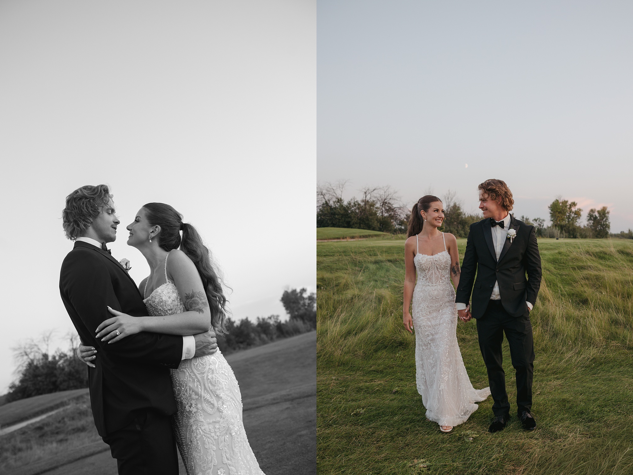 Romantic Black & White Wedding at Moon Lake Golf & Country Club