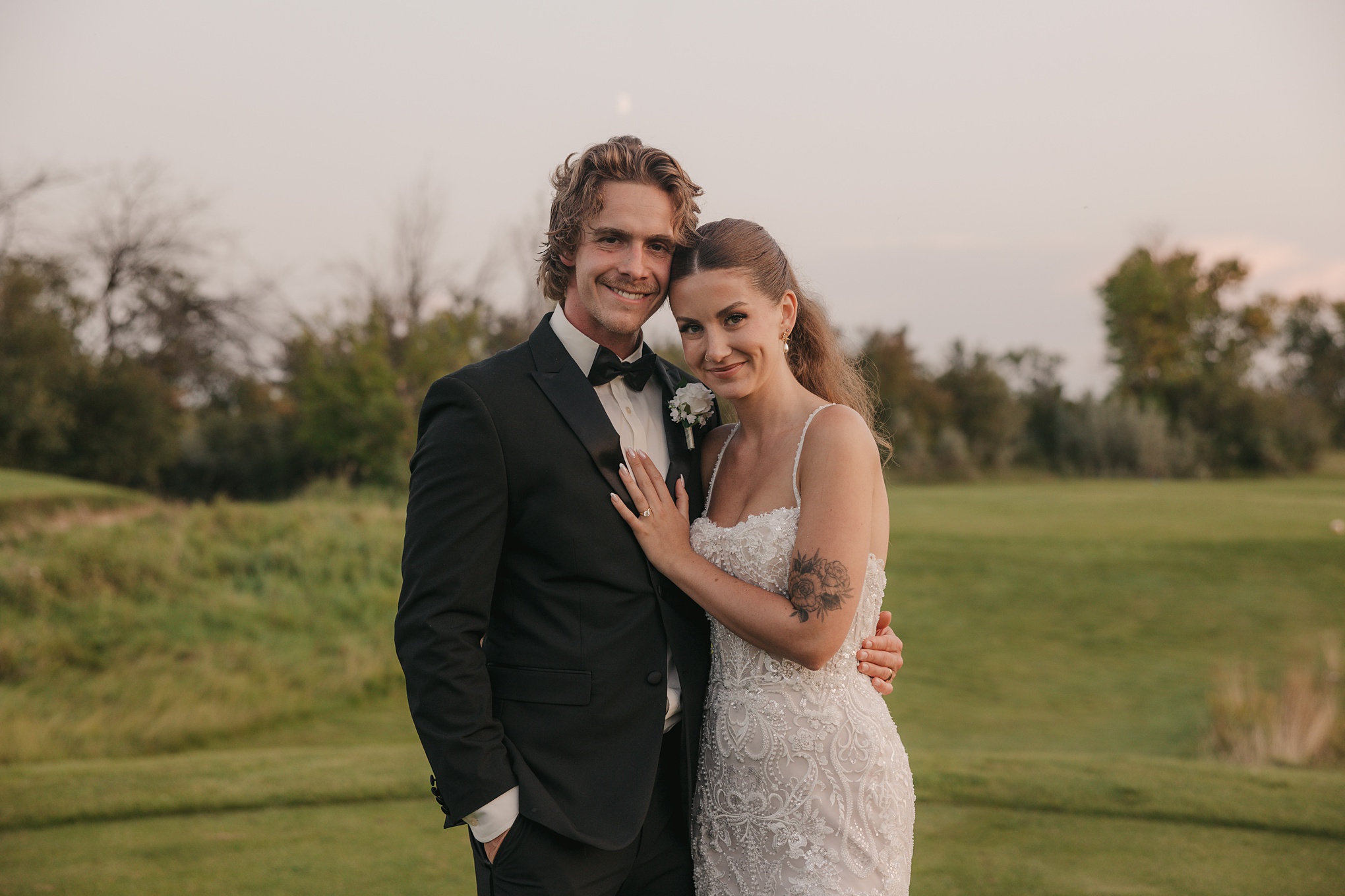 Romantic Black & White Wedding at Moon Lake Golf & Country Club